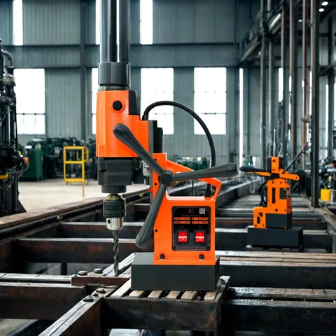 Heavy-Duty Magnetic Core Drill for Precision Tapping and Boring 110V