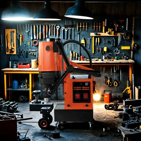 Magnetic Drill Machine Portable Electric Power Drill Tool Drilling Machine 220V