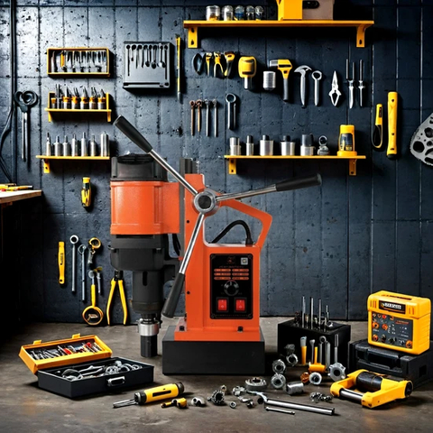 The Maximum Movement Distance Reaches 230mm, The Magnetic Suction Force Is 16000n, and The Voltage Is 220V for The Magnetic Seat Drill