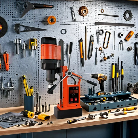 Electric Magnetic Drill Machine Industrial Heavy Duty 110V 1650W 16000n Corded Magnetic Drill