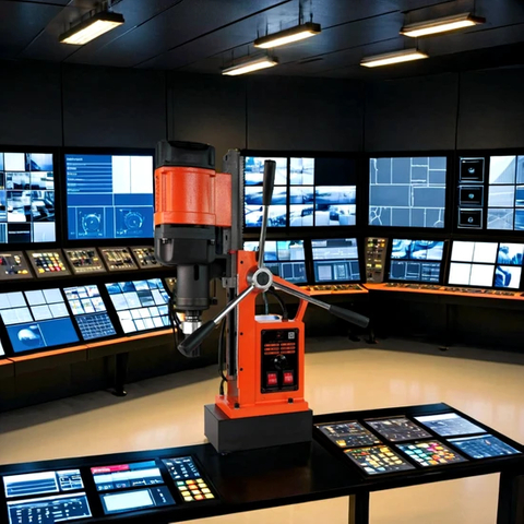 110V Corded Magnetic Drill with 1650W Power and 16000n Force