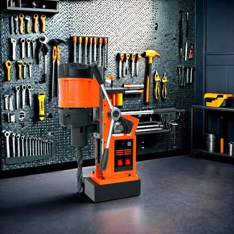Industrial Magnetic Drilling Machine with Portable Swivel Base 110V