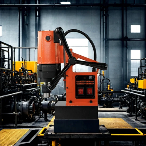 Magnetic Drill in Vibrant Orange, Blue, and Green Colors, 145mm Max Travel