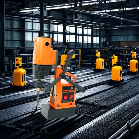 Heavy-Duty Magnetic Drill with Metal Broach Cutter for Precision 110V