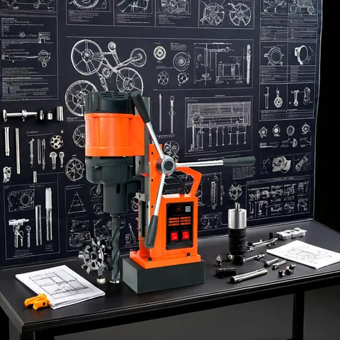 High Speed China Manufacturer 23 mm 110V Magnetic Drill with Base