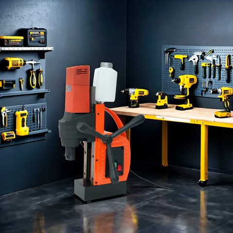 Heavy-Duty 1100W Magnetic Drill Machine for Industrial Applications