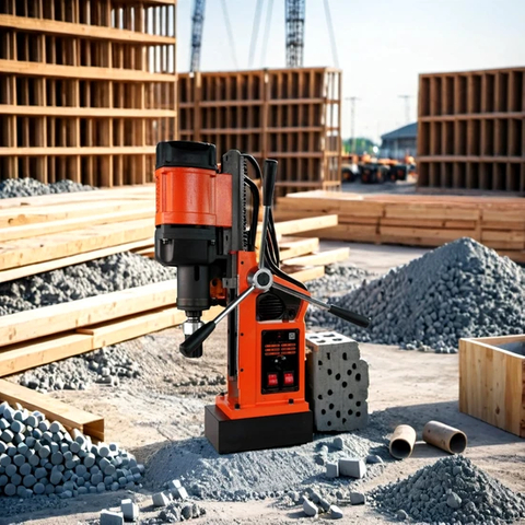 High-Power Magnetic Seat Drill with 200-600 Rpm Range 220V