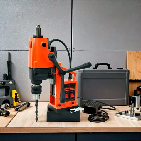 Multifunctional Magnetic Seat Drill Industrial Speed Regulating Iron Suction Power Drill 110V