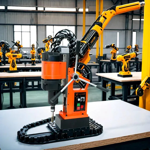 Versatile Magnetic Seat Drill for Precision Metalworking Tasks 220V