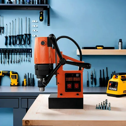 Magnetic Seat Drill Cutting Vertical Bench Drill Milling Machine for 220V Voltage