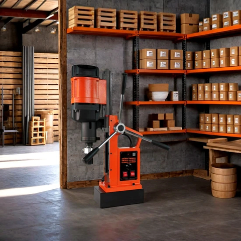 Portable 220V Magnetic Seat Drill with Adjustable Speed