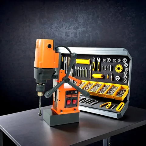 Magnet Drill Engineering Machine Automatic Absorption Plate Drilling Machine Small Magnetic Seat Drill