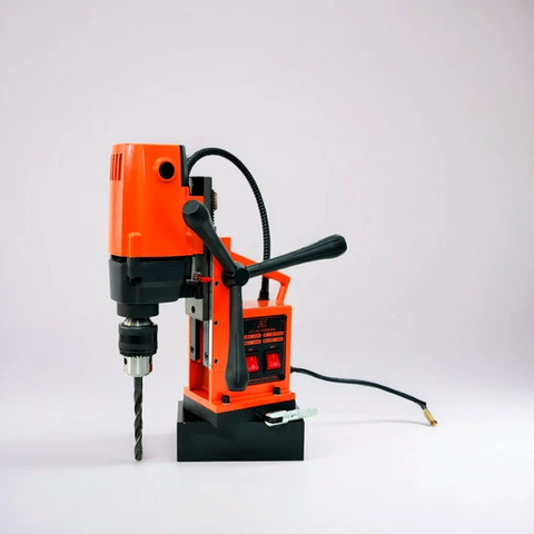 Versatile Magnetic Drill: Orange, Blue, Green with 145mm Travel